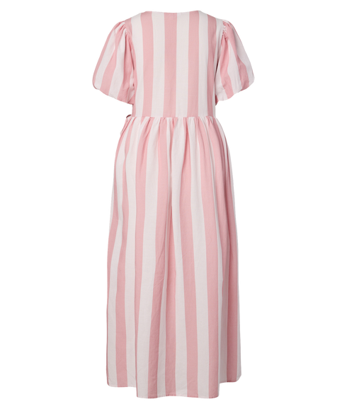 Maruma Ss Long Wrap Dress-Purple