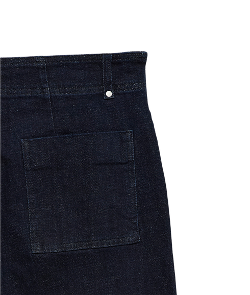 Marla Hr Pintucks Wide Jeans - Blue