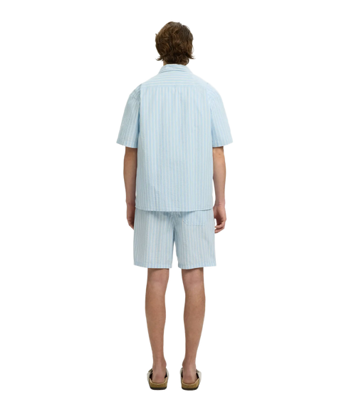 Rlxstuart Seersucker SS Shirt - Blue