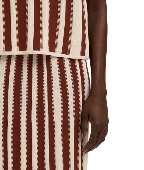 Lina Knit Long Skirt - Grey