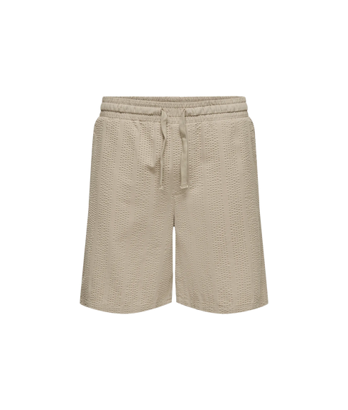 Cruz Seersucker Jogger Shorts - Blue