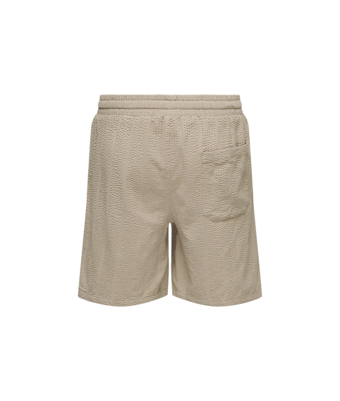 Cruz Seersucker Jogger Shorts - Blue