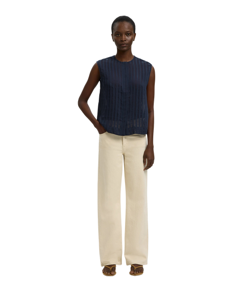 Toran Regular Striped Shirt B - Blue