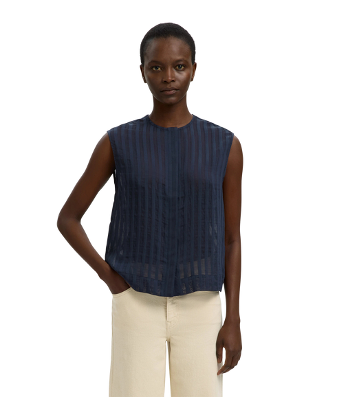 Toran Regular Striped Shirt B - Blue