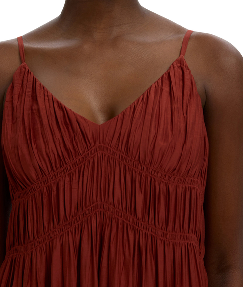 Jackie Regular Strap Ankle Dress B - Red