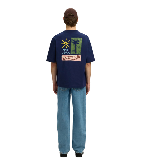 Relaxnorman License SS Tee - Blue