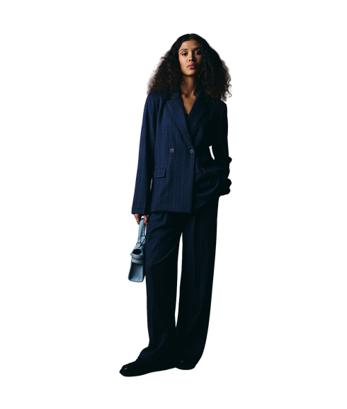 Kate Pinelle Long Wide Pant - Blue