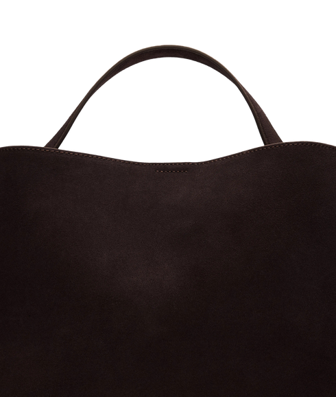 Stella Medium Suede Bag - Brown