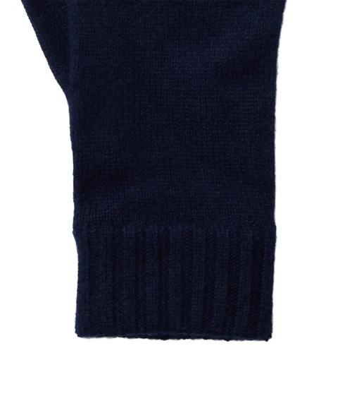 Calle Cashmere Blend Gloves - Blue