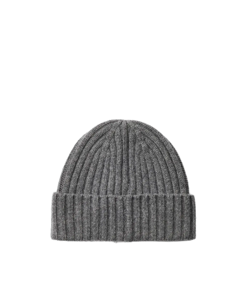 Calle Cashmere Blend Beanie - Grey