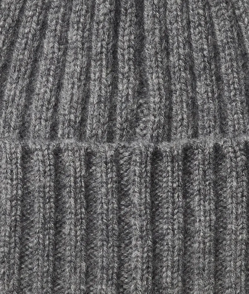 Calle Cashmere Blend Beanie - Grey