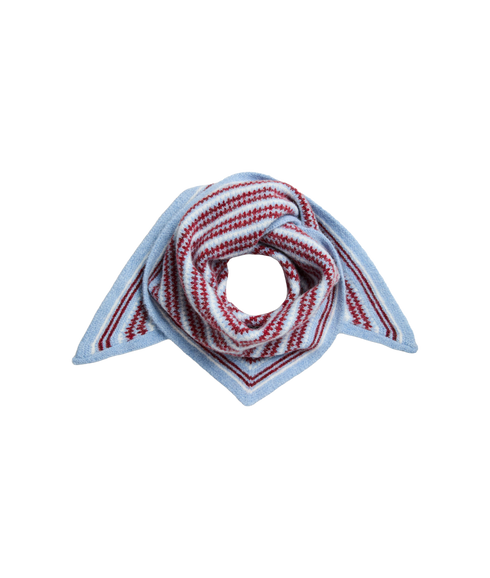 Amonna Triangle Scarf - Red