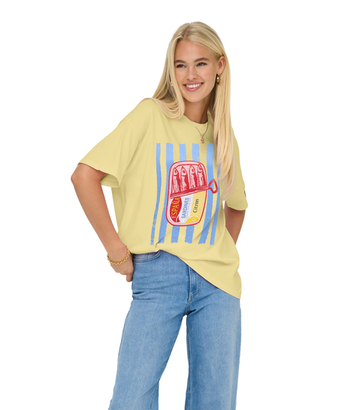 Vivvi S/S Lovely Top Jrs - Yellow