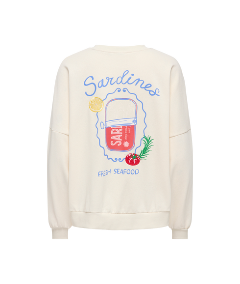 Deborah New L/S Club O-Neck Swt - Grey