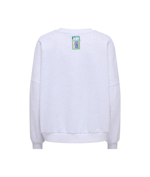 Deborah New L/S Club O-Neck Swt - Grey