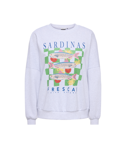 Deborah New L/S Club O-Neck Swt - Grey