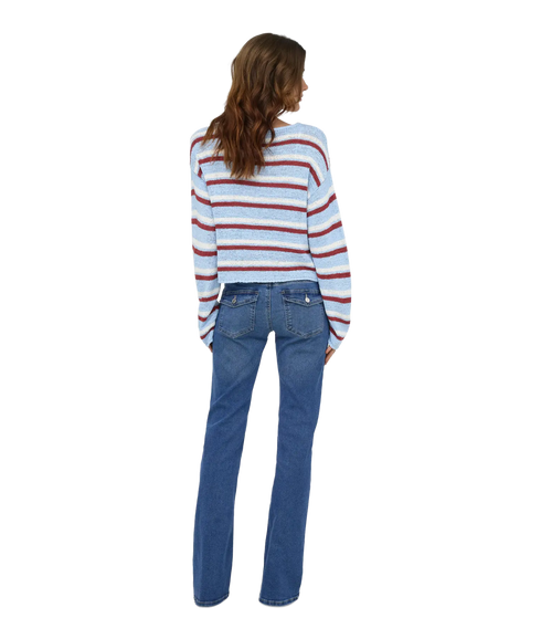 Geena LS O-Neck - Blue