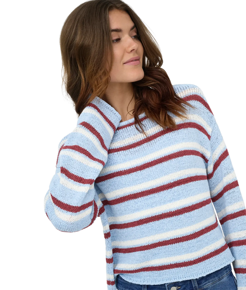 Geena LS O-Neck - Blue