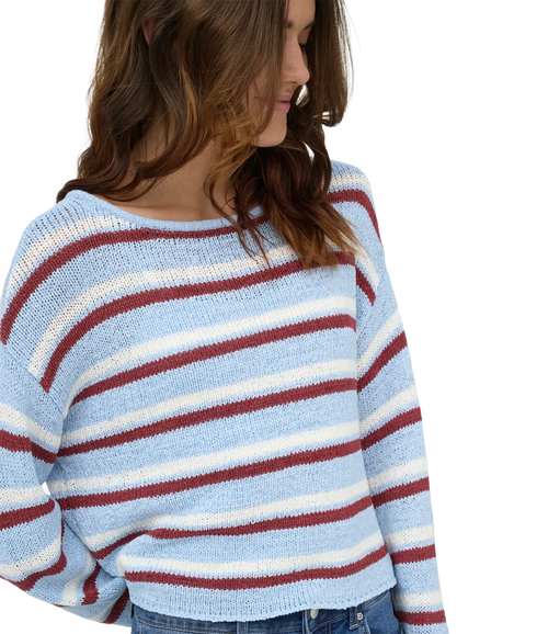 Geena LS O-Neck - Blue