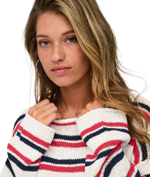 Geena LS O-Neck - White