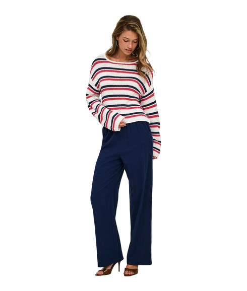 Geena LS O-Neck - White