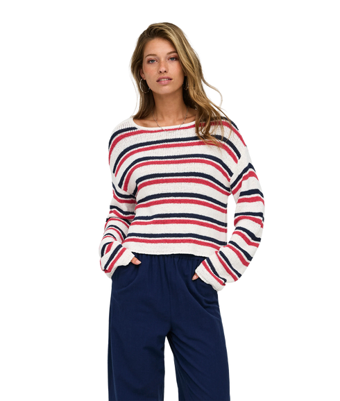 Geena LS O-Neck - White