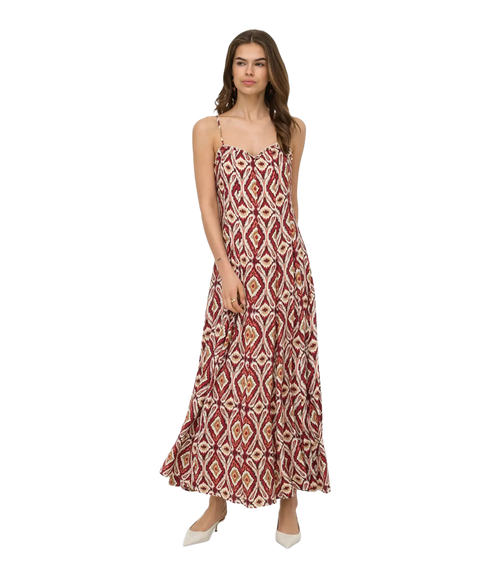 Stacy Mikasi Long Strap Dress - Red