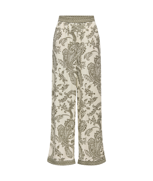 Liana Leya Pull Up Paisley Pant Wvn - Green