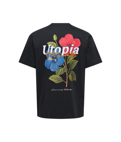 Fred Life Rlx SS Print Tee- Black