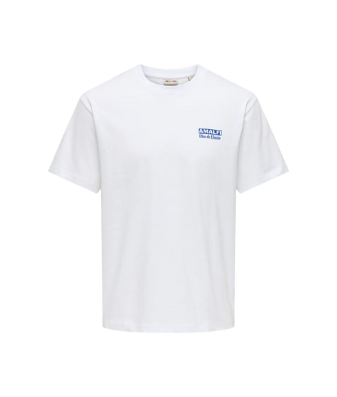 Fred Life Rlx SS Print Tee- White