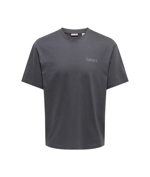 Fred Life Rlx SS Print Tee- Grey