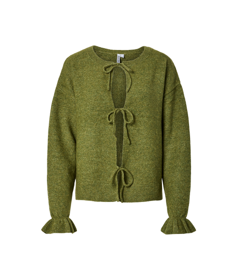 Sally Rev Frill Cardigan KnitBc - Yellow