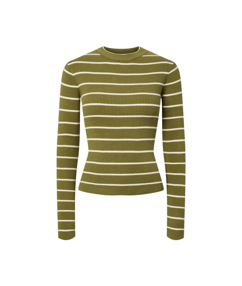 Mira New LS O-Neck KnitBc - Yellow