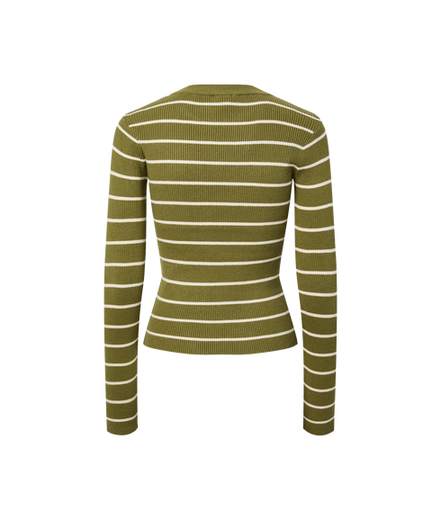 Mira New LS O-Neck KnitBc - Yellow