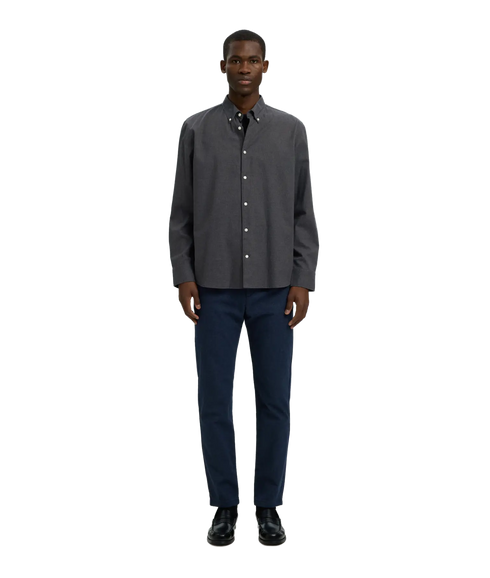 Regcole Jay Melange LS Shirt - Grey