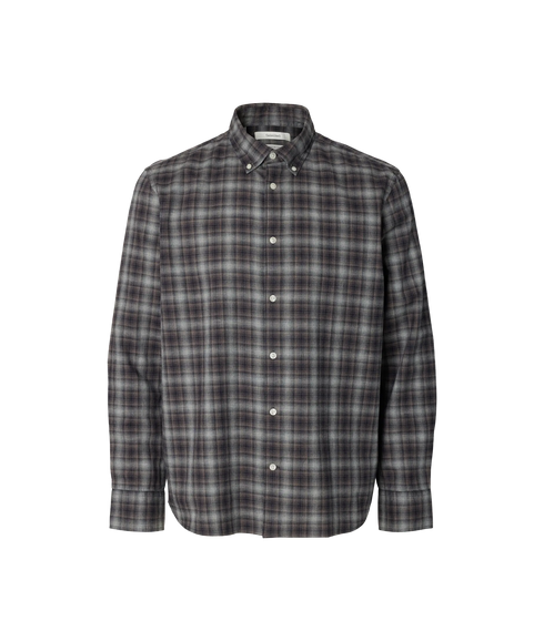Regcole Jay Melange LS Shirt - Blue