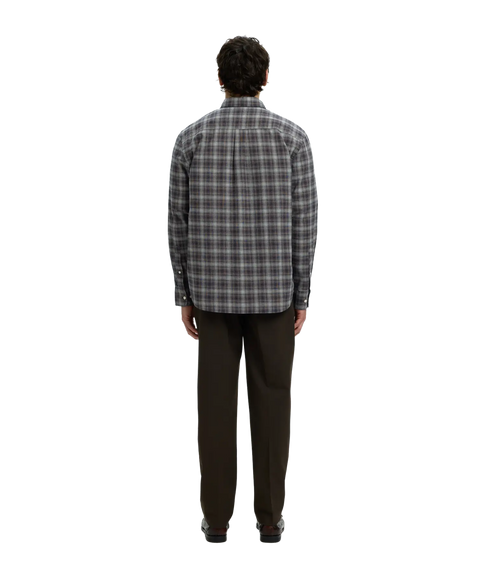 Regcole Jay Melange LS Shirt - Blue