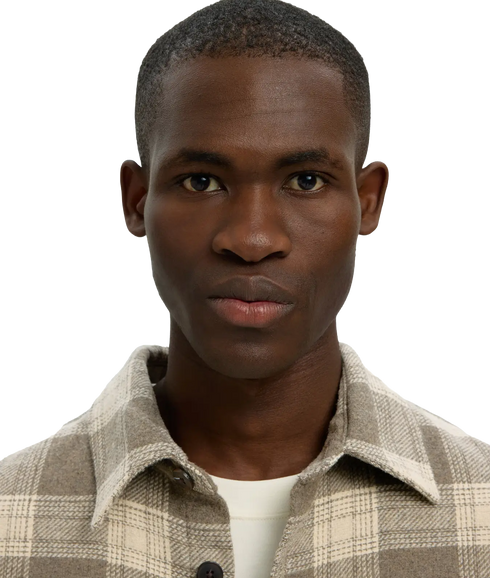 Ole Pablo Wool Blend Overshirt - Grey