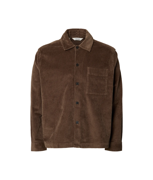 Otto Kris Cord Overshirt - Brown