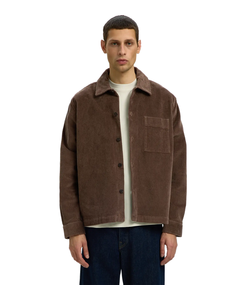 Otto Kris Cord Overshirt - Brown