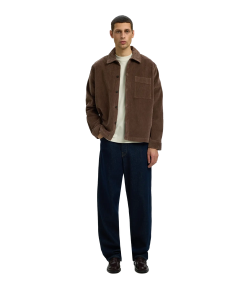 Otto Kris Cord Overshirt - Brown
