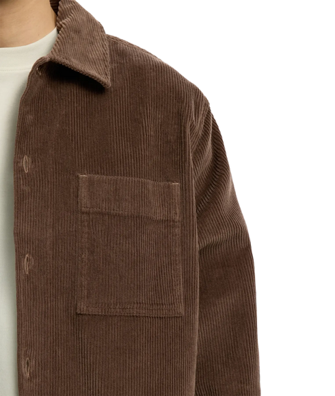 Otto Kris Cord Overshirt - Brown
