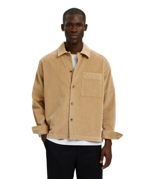 Otto Kris Cord Overshirt - Brown