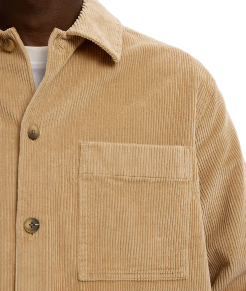 Otto Kris Cord Overshirt - Brown