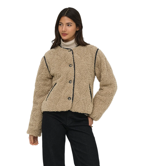 Ines Teddy Jacket - Brown