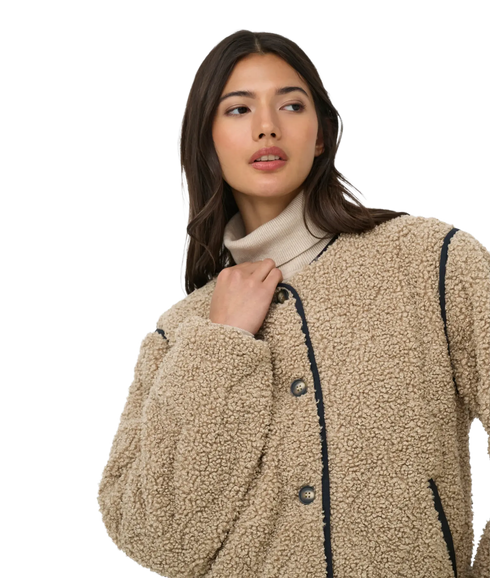 Ines Teddy Jacket - Brown