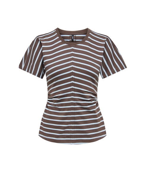 Marie Stripe Top - Brown