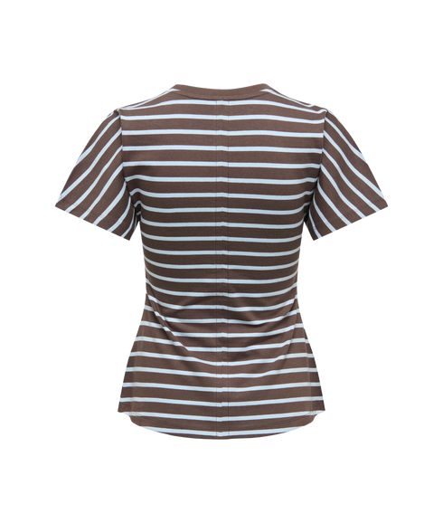 Marie Stripe Top - Brown