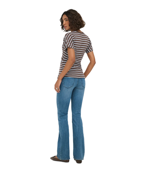 Marie Stripe Top - Brown