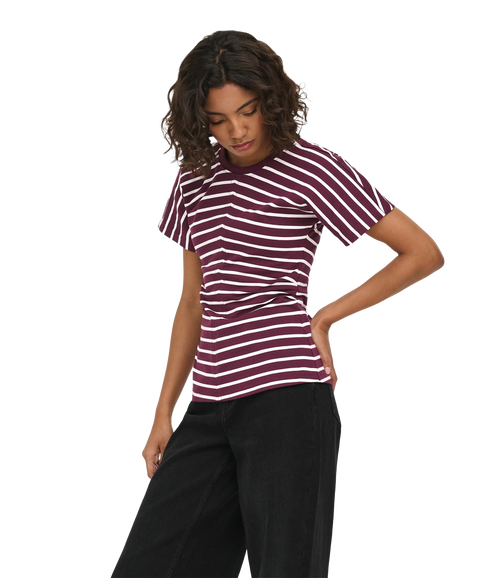 Marie Stripe Top - Purple